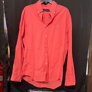 Polo by Ralph Lauren Vibrant Coral Button Down Shirt